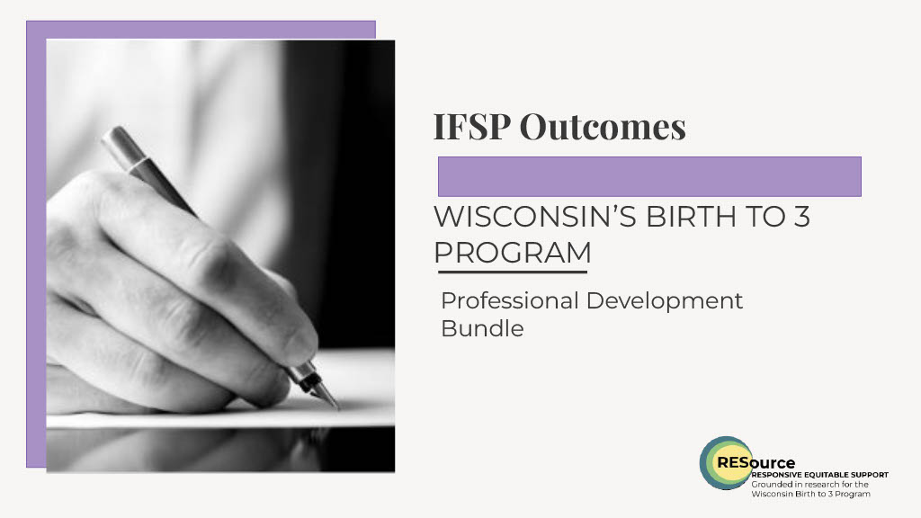 IFSP Outcomes Bundle